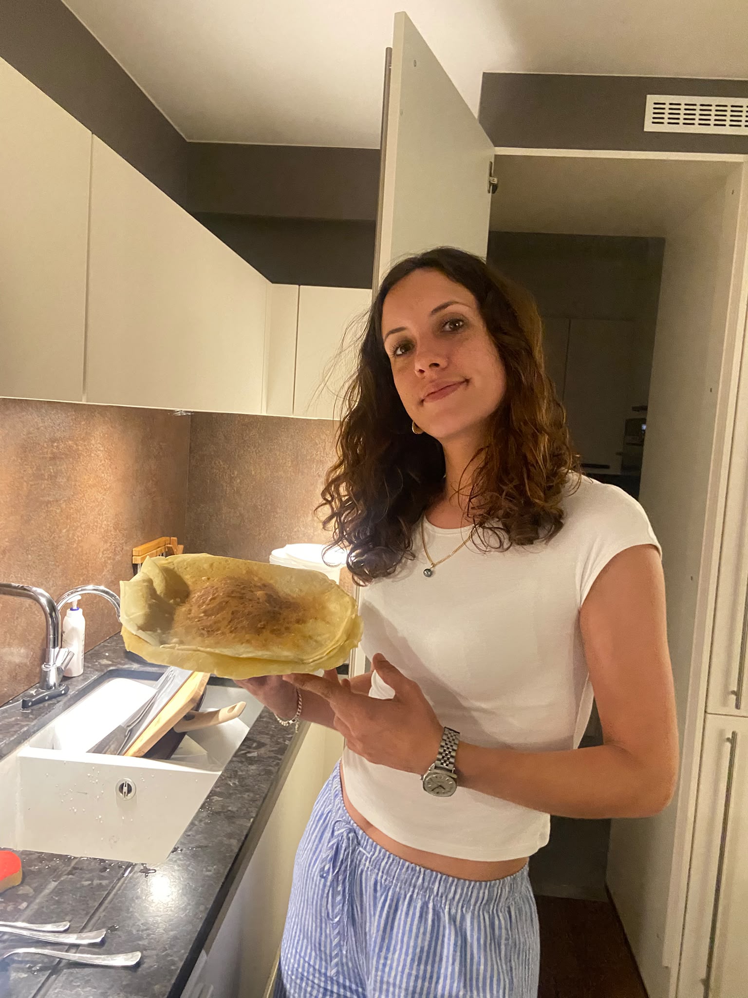 Préparation en cuisine avant le dîner
